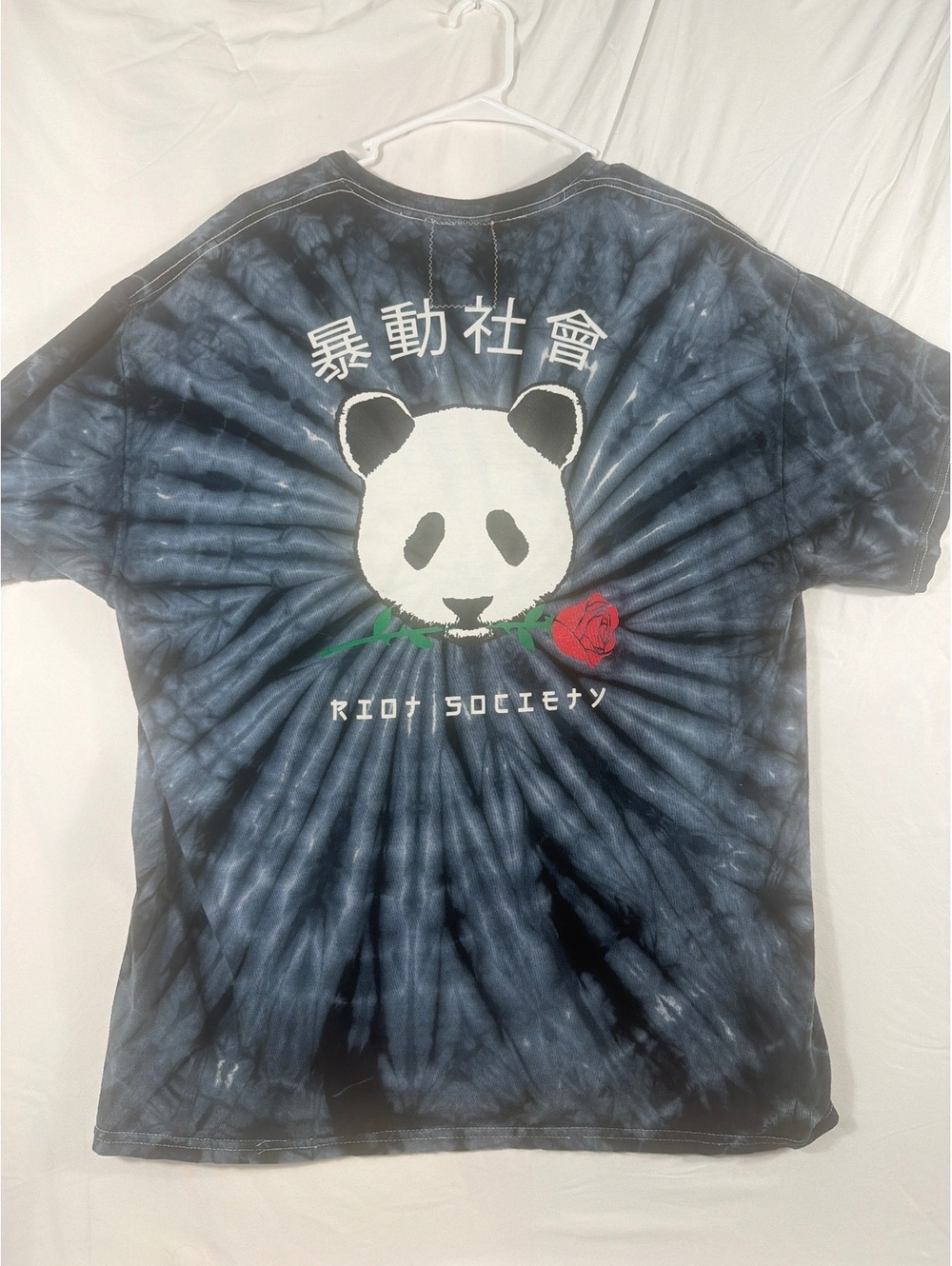 Riot Society Tie-Dye Panda Graphic T-Shirt XL - Picture 5 of 7